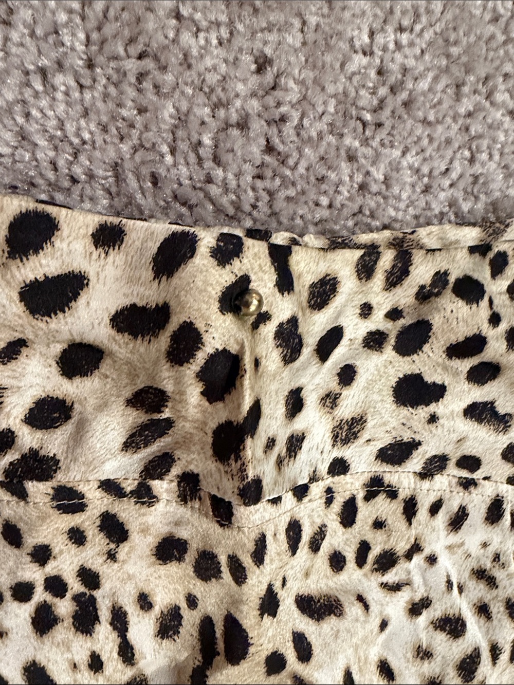 Vintage ROBERTO CAVALLI Leopard Silk Skirt Sz S - Picture 4 of 10